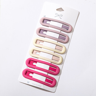 6 komada novih djevojaka, slatki šareni oblik, ukosnice, slatke kopče za kosu, dječje ukosnice, kopča, modni dodaci za kosu