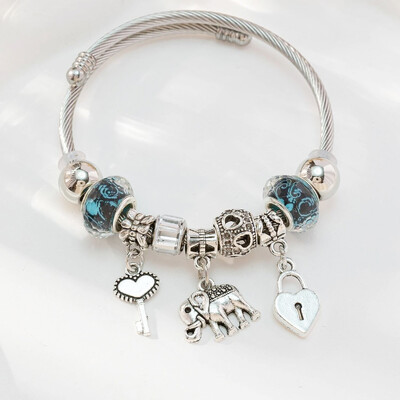 1 buc. Brățară cheie elefant cu mărgele cu mărgele pentru petrecere, petrecere, petrecere, cadou