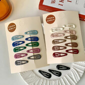 10 buc/pungă Agrafe de păr în formă de picătură de apă de culoare bomboană dulce pentru fete Agrafe de păr BB Agrafe Accesorii pentru păr pentru copii