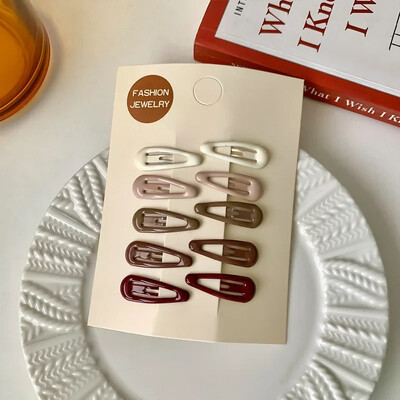 10 buc/pungă Agrafe de păr în formă de picătură de apă de culoare bomboană dulce pentru fete Agrafe de păr BB Agrafe Accesorii pentru păr pentru copii