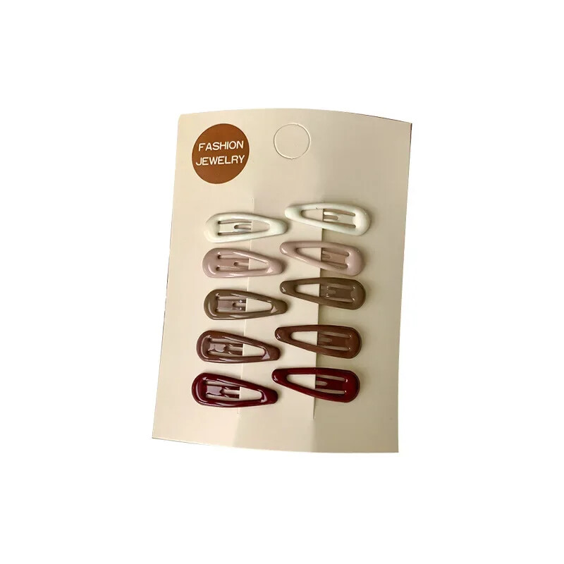 10 buc/pungă Agrafe de păr în formă de picătură de apă de culoare bomboană dulce pentru fete Agrafe de păr BB Agrafe Accesorii pentru păr pentru copii