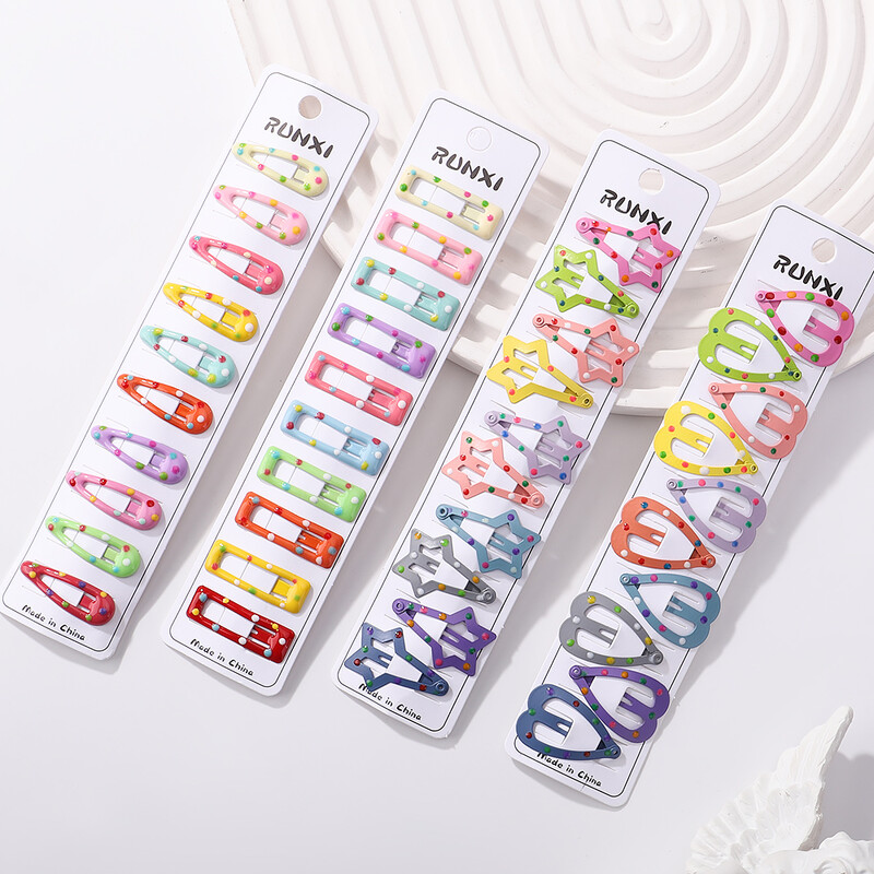 6/10kom slatkih mini metalnih slatkiša tipa srca BB kopče Ukosnice Kosa za kosu Dječja pokrivala za glavu Ukosnice za novorođenčad Djevojčice Dodaci za kosu