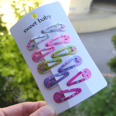 10 KOM. Novi lijepi crtići u obliku srca, metalni slatkiši, ukosnice za djevojčice, kopče za kosu, dječja pokrivala za glavu, dječji dodaci, BB kopče za bebe