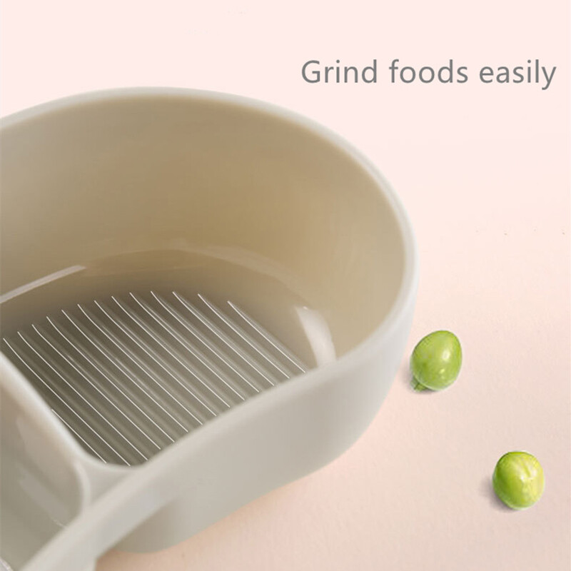 Преносима купа за хранене на бебета с комплект лъжици, купа за самостоятелно хранене на първи етап за малки деца и деца, водена от бебе хранилка за отбиване на закуски