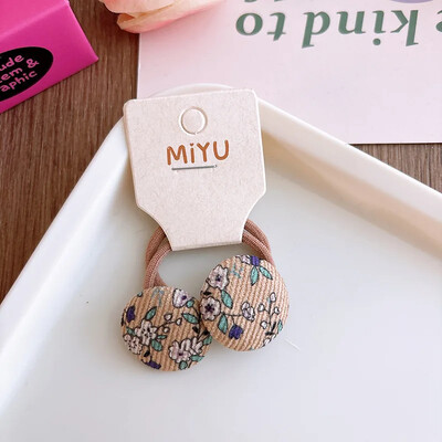 Множество стилове Шнола за коса за момичета Нова мода Корейски сладък бебешки плат Лък Фиби за коса Шапки Щипки за кафе Детски аксесоари за коса