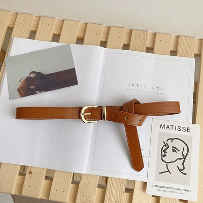 Remen ženski dizajn osjećaj manjine novi modni ukras traperice retro casual široka verzija studentski crni muški remen