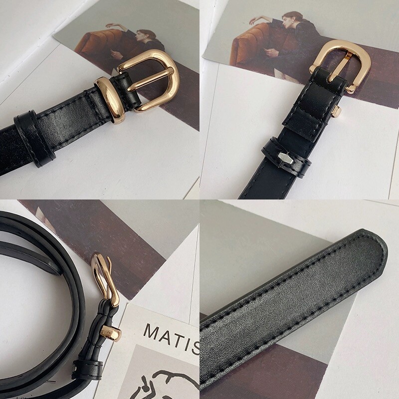 Remen ženski dizajn osjećaj manjine novi modni ukras traperice retro casual široka verzija studentski crni muški remen