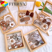 5 KOM. Ljupke kopče za kosu za djevojčice Mlijeko Kava Serija Kawaii Pokrivala za glavu Ukosnice za kosu s crtanim životinjama Dodaci Poklon za bebu, dijete