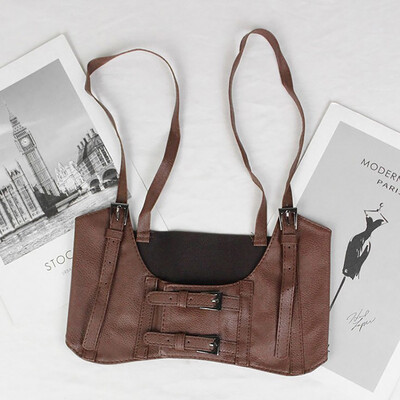 Femei din piele sexy cu bandă lată elastică centură Waspie Corset Cinch Underbust