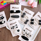 Copii Fete Fundă Floare Dragoste Agrafe de păr Brodate Accesorii pentru păr Moda Dulce Prințesă Accesorii pentru păr Bebeluși Copii Accent de păr rupt