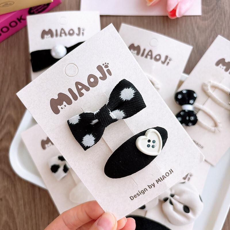 Copii Fete Fundă Floare Dragoste Agrafe de păr Brodate Accesorii pentru păr Moda Dulce Prințesă Accesorii pentru păr Bebeluși Copii Accent de păr rupt