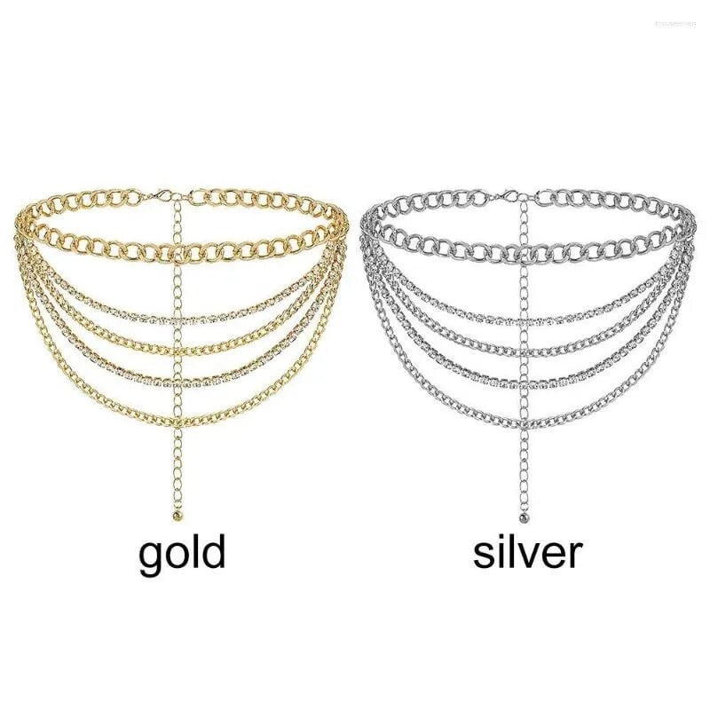 Lanț cu strasuri punk cu mai multe straturi, pantaloni de blugi, femei, bărbați, brelocuri gotice, cârlig pentru talie, îmbrăcăminte, accesorii estetice