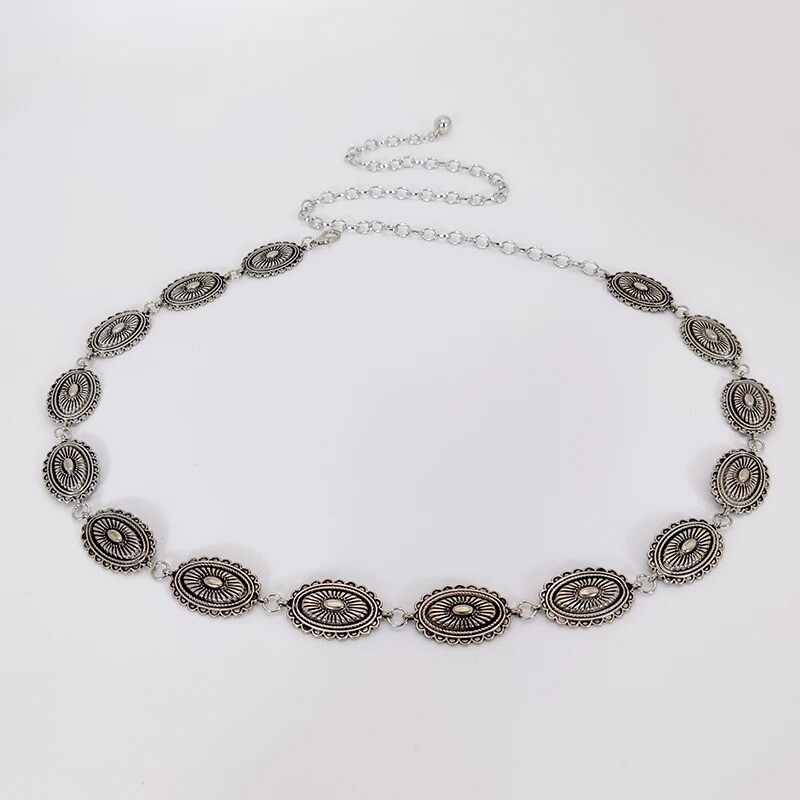 Dodaci za lanac oko struka u etničkom stilu Boemski svestrani remen ženska haljina vrhunska haljina s metalnim retro pojasom