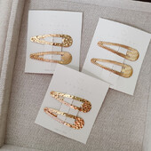 2 бр. Сплав в стил Европа и Америка BB щипки за коса за жени Момичета Деца Подарък Аксесоари за коса Парти Празничен орнамент