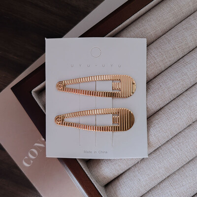 2 бр. Сплав в стил Европа и Америка BB щипки за коса за жени Момичета Деца Подарък Аксесоари за коса Парти Празничен орнамент