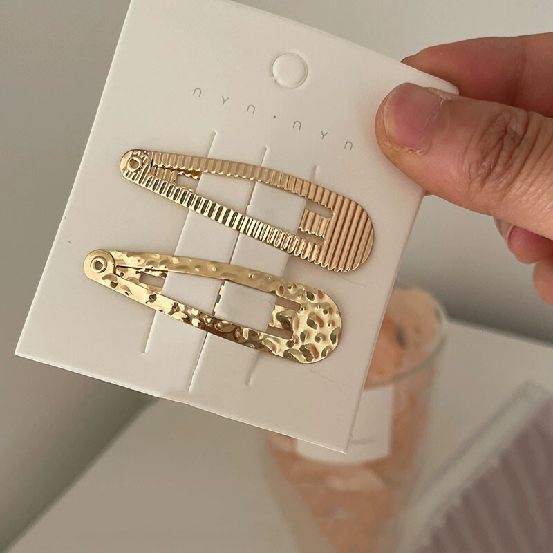 2 бр. Сплав в стил Европа и Америка BB щипки за коса за жени Момичета Деца Подарък Аксесоари за коса Парти Празничен орнамент