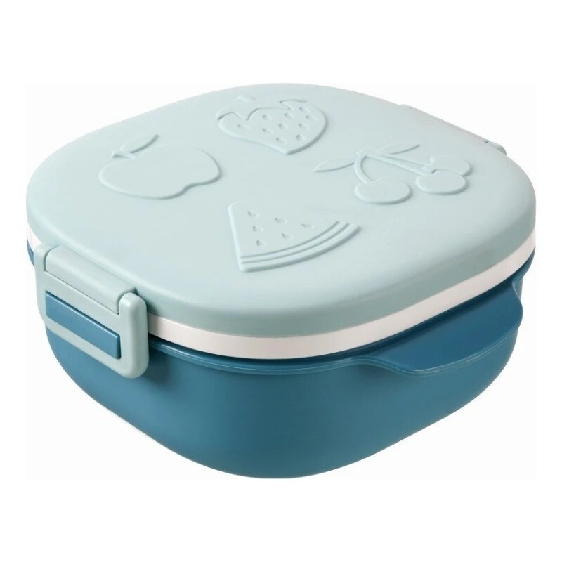 Cutie de prânz pentru copii Cutie Bento roz Veselă ecologică Recipient pentru alimente din oțel inoxidabil cu 3 grile cu lingură Furculiță Accesorii de bucătărie