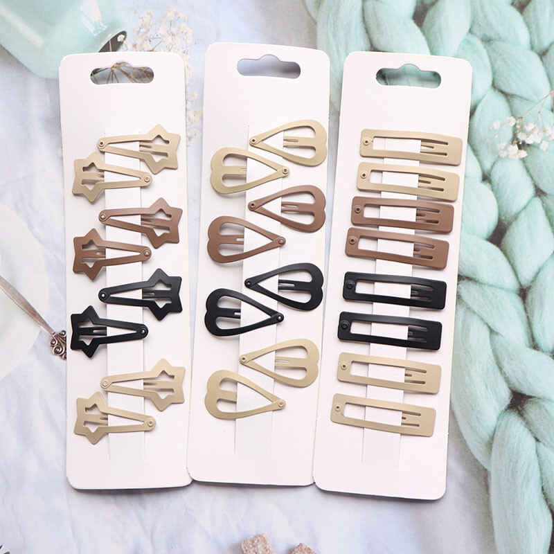 8Pcs/Set Heart Star Metalne kopče za kosu za žene Djevojke Ukosnice Ukosnice Klizna kopča Modni dodaci za kosu Pokloni Veleprodaja