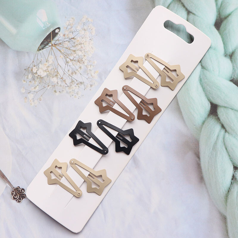 8Pcs/Set Heart Star Metalne kopče za kosu za žene Djevojke Ukosnice Ukosnice Klizna kopča Modni dodaci za kosu Pokloni Veleprodaja