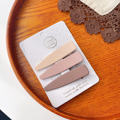 3/6 бр./компл. Жени Момичета Мода кафе цвят Геометрични звезди Орнамент Щипки за коса Сладки фиби за коса Женски аксесоари за коса