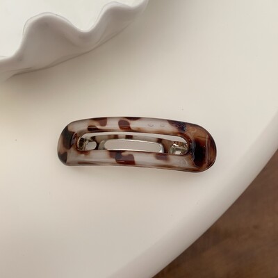 Udubljena kopča za kosu Leopard print Francuska kopča Plastične bočne igle Drška za kosu Ukosnica Ženski dodaci za kosu