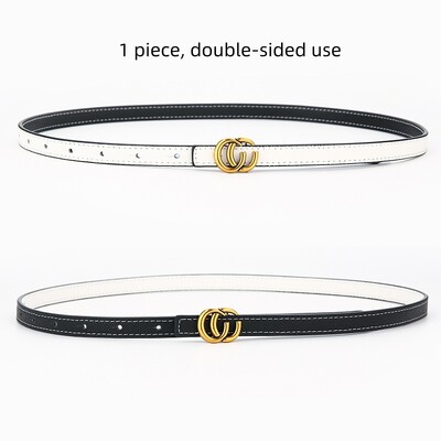 Sieviešu modes apgrieztā lietojuma ādas josta augstas kvalitātes zelta sprādze ir vislabāk saskaņota ar kleitu džinsu sieviešu jostu