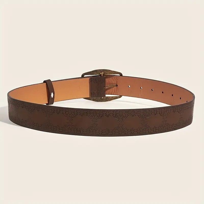 Model imprimat Retro Y2K Curele pentru femei de lux, marca de designer, cataramă, centură în talie, pentru femei, din piele PU, Hip Hop, la modă.