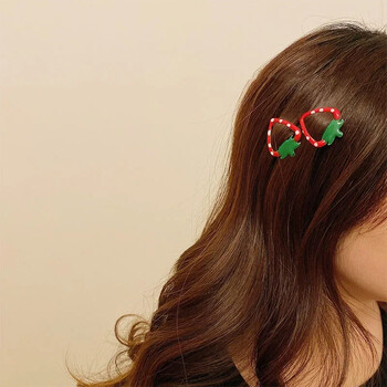 5 τμχ Hot Sweetly Strawberry Fruit BB Hair Claw Side Clips για γυναίκες Κορίτσια Παιδική φουρκέτα δώρο Αξεσουάρ μαλλιών Αξεσουάρ κεφαλής Orn