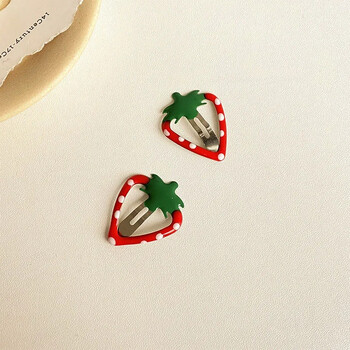 5 τμχ Hot Sweetly Strawberry Fruit BB Hair Claw Side Clips για γυναίκες Κορίτσια Παιδική φουρκέτα δώρο Αξεσουάρ μαλλιών Αξεσουάρ κεφαλής Orn