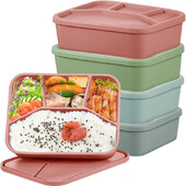 Силиконова запечатана кутия за съхранение на свежест в японски стил Голям капацитет и удобна отделна кутия за обяд без BPA с капак Микровълнова фурна