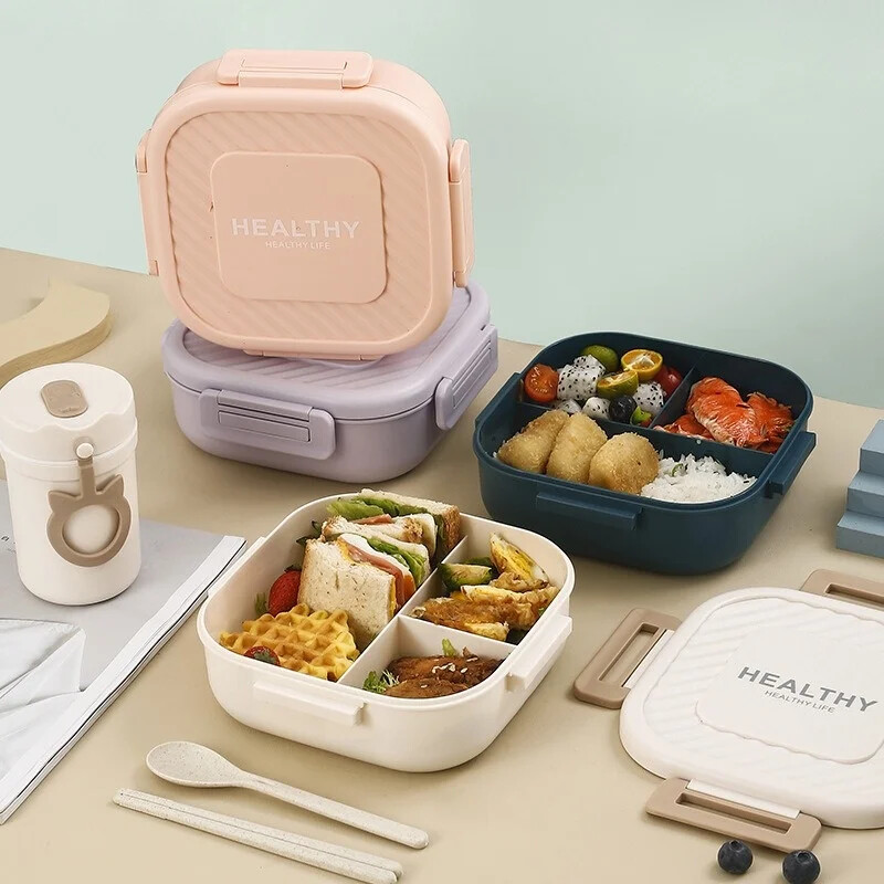 Обикновена зеница, японско отделение, закопчалка, обяд, служител в касата Bento, трапезария, ръчна кутия за обяд в микровълнова фурна, носете сервиз