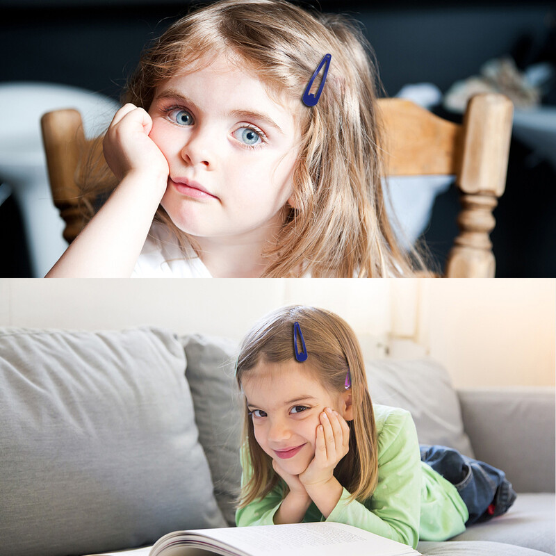 50 de bucăți agrafe de păr Snap metal agrafe Instrument de coafat BB Clip de păr vopsea metalică agrafe de păr accesorii de păr