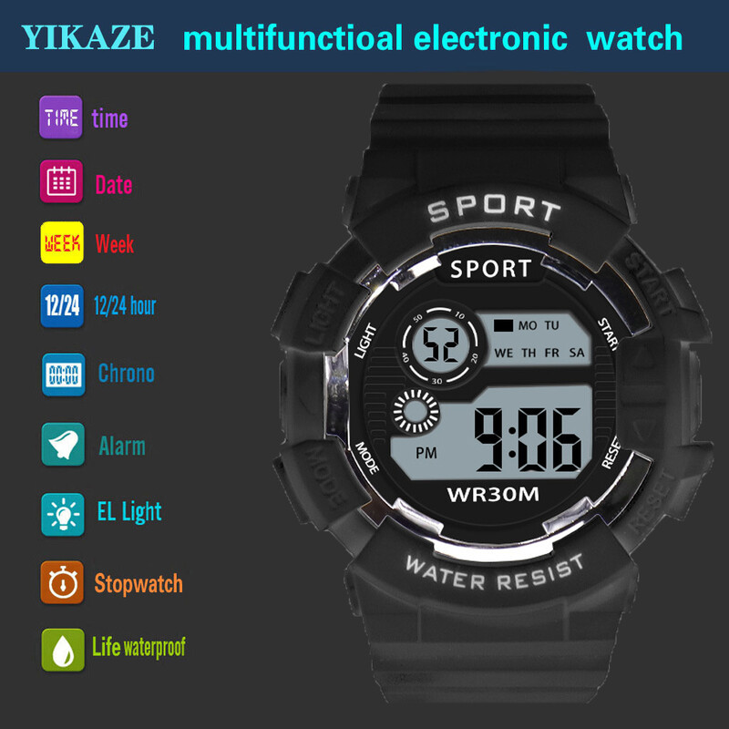 Ceasuri de modă pentru copii, luminoase, impermeabile, sport, ceas digital, ceas cu alarmă, ceasuri, băieți, fete, studenți, ceas electronic inteligent, cadou