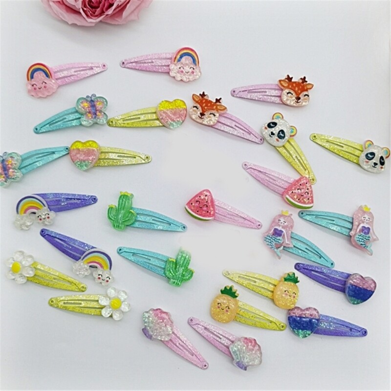 Щипка за коса Щипка за момичета от 2000-те години, Щипка за глава Сърце, ръчно изработени дамски бижута за коса Проста фиба за оформяне на косата