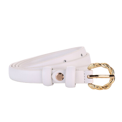 Curea subțire din piele pentru femei Cureaua subțire din piele naturală pentru blugi haină rochie cu cataramă din aliaj auriu centură pentru femei