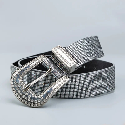 Modes josta sievietēm ar pilnu virsmu Krāsainas flitera jostas Augstas kvalitātes jostas Sieviešu daudzpusīga josta