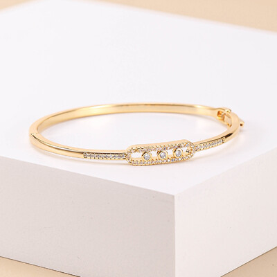 Beaut&Berry luksuzna 18k pozlaćena narukvica za žene i muškarce u stilu bakrene cirkonske narukvice u 2 boje za darove za žene i prijatelje