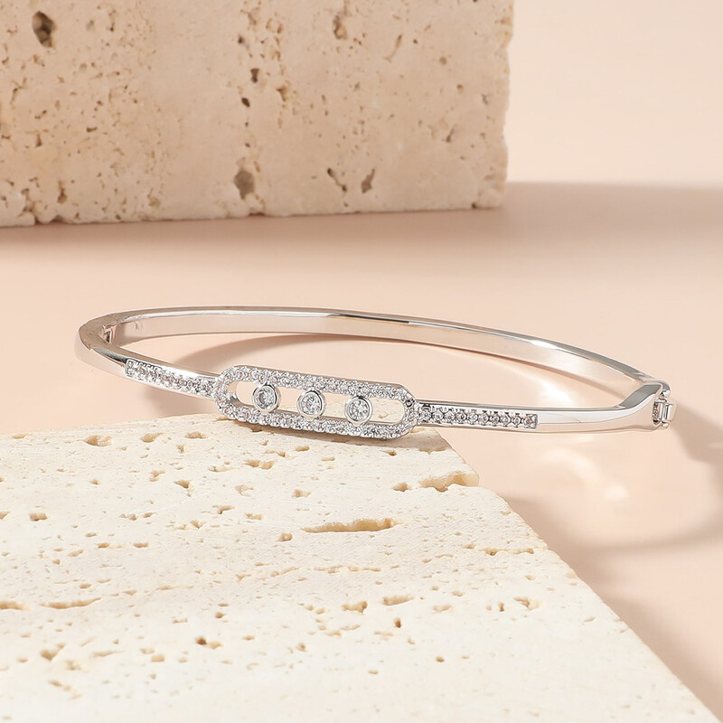 Beaut&Berry luksuzna 18k pozlaćena narukvica za žene i muškarce u stilu bakrene cirkonske narukvice u 2 boje za darove za žene i prijatelje