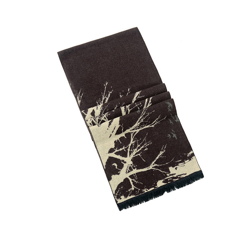 Splash Ink Šal na grani drveća Jesen i zima Muški dugi šal Jednostavan i velikodušan vrat Poslovno ležerno s resicama Topli šalovi