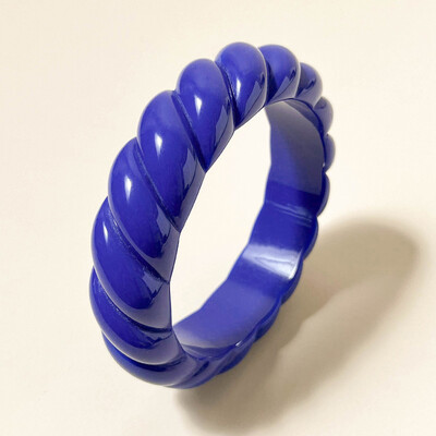 La modă la modă rășină rășină șurub brățări brățări pentru femei vintage farmec geometric albastru brățară de designer fete bijuterii femei