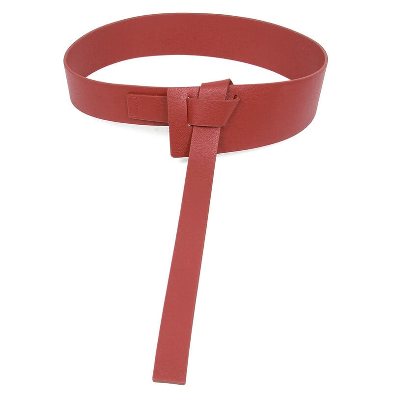 Visokokvalitetni remeni od pu kože dizajnerske marke za žene Kaput Ženska ukrasna suknja do struka Modna pletena košulja s bijelim remenom