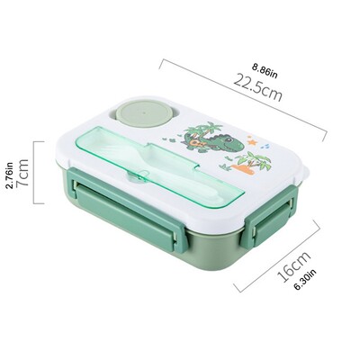 Slatka Bento kutija s dinosaurusom 1300 ml Bento kutija za ručak za djecu, djevojčice, novi astronaut, sendvič, kutija za užinu, voće, pohrana hrane, mikrovalna pećnica
