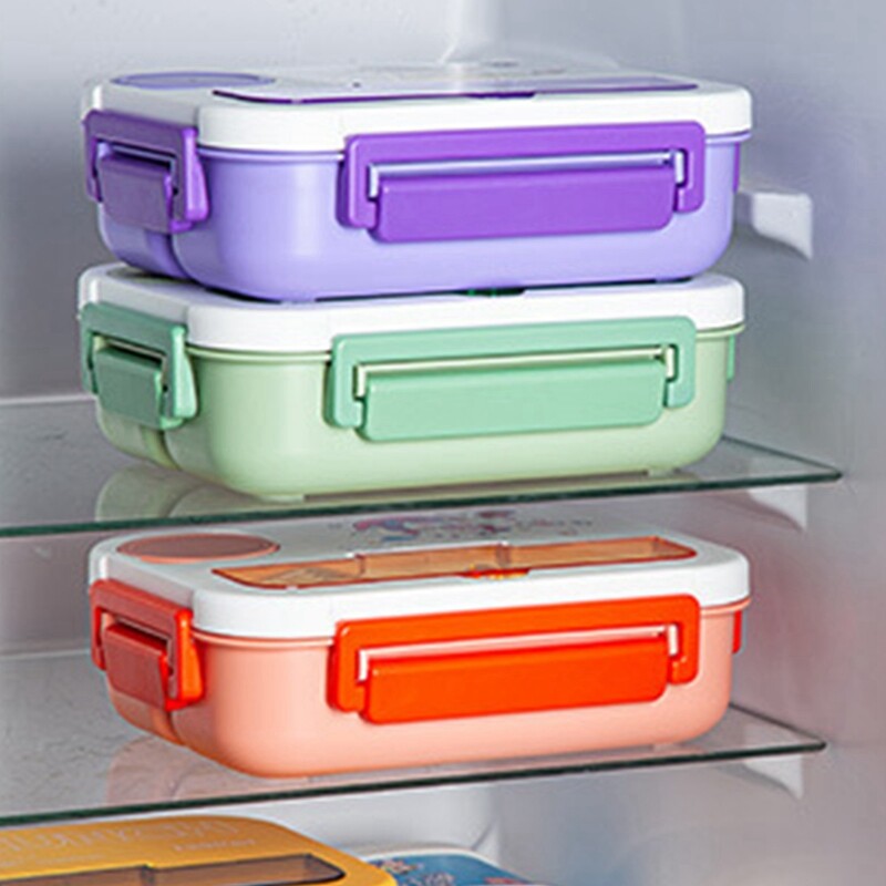 Slatka Bento kutija s dinosaurusom 1300 ml Bento kutija za ručak za djecu, djevojčice, novi astronaut, sendvič, kutija za užinu, voće, pohrana hrane, mikrovalna pećnica