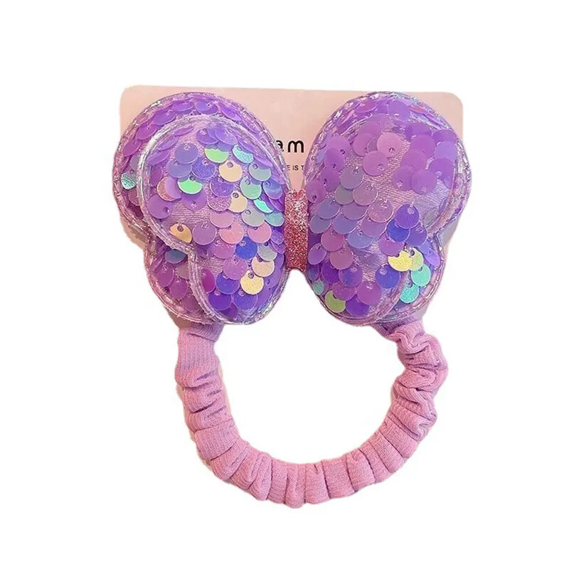 1 gab korejiešu stila vizulis meitene tauriņš matu cilpa matu virve Jauka dvieļu cilpa augsta zirgaste meiteņu galvassegas matu aksesuāri