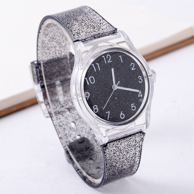 UTHAI CQ25 dječji sat dječji kvarcni satovi ručni sat jelly za djevojčice i dječake satovi sportski beba student Prozirna plastika