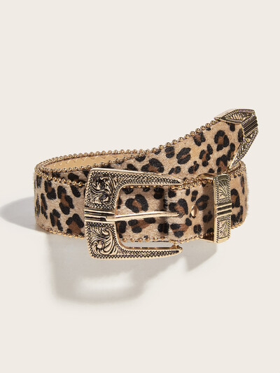 Curea elegantă, creativă, personalizată, retro, cu imprimeu floral, din piele PU