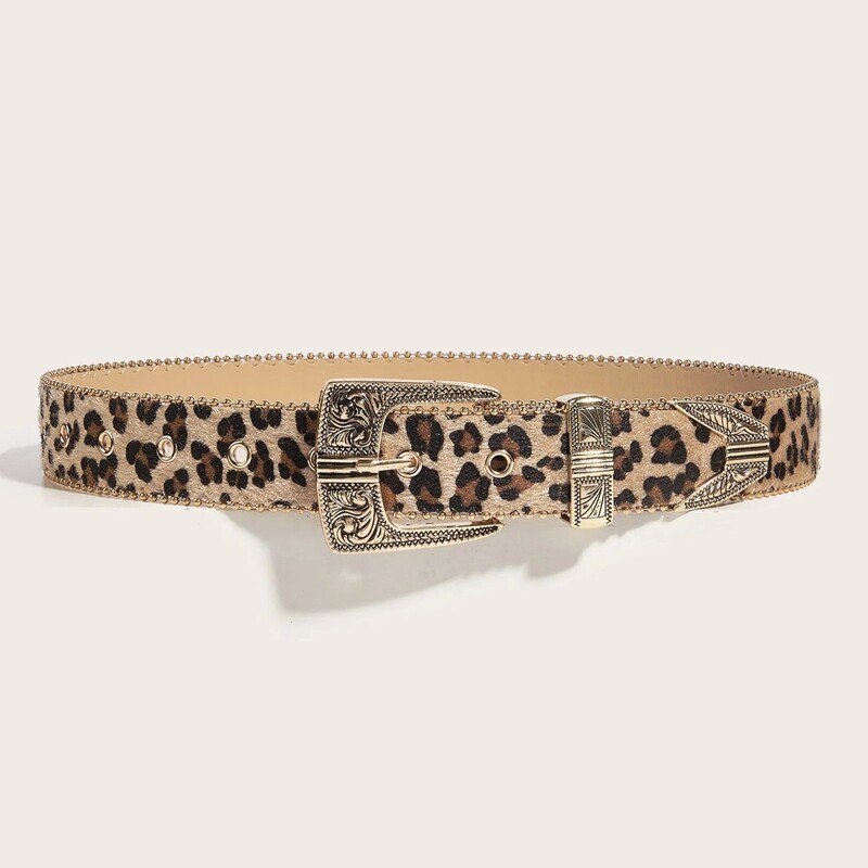 Curea elegantă, creativă, personalizată, retro, cu imprimeu floral, din piele PU