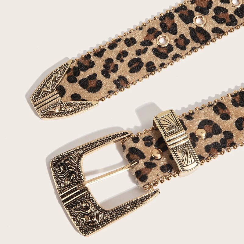 Curea elegantă, creativă, personalizată, retro, cu imprimeu floral, din piele PU