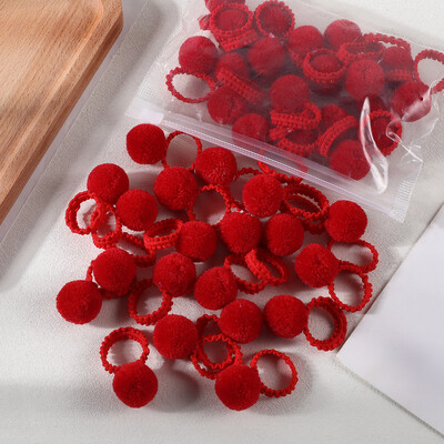 20 de bucăți pentru fete, bile de pluș colorate, benzi elastice de păr, frânghii de păr pentru copii, benzi de cauciuc pentru coadă de cal, accesorii pentru păr, cadou