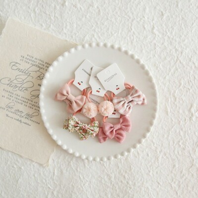 10 bucăți bricolaj benzile elastice cu flori cu fundă mare pentru copii, fete, legături de păr dulci, bentițe de modă, accesorii pentru păr, banda de cauciuc pentru copii